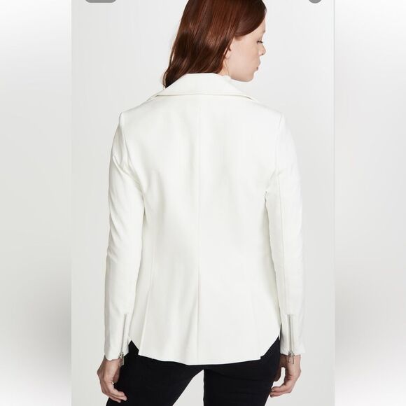 NWT VERONICA BEARD Scuba Hadley Jacket White Size 2 Dickey Compatible - Picture 5 of 12